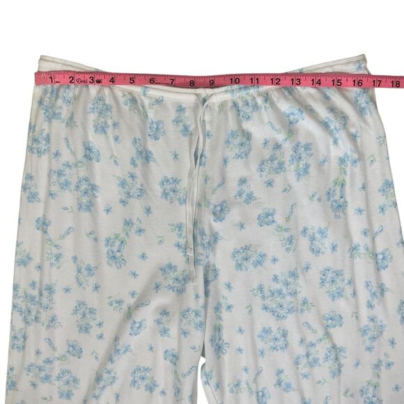 Eileen West Cotton Floral Pajama Pants Set Size Large Cottage Grandma Feminine - Picture 9 of 14